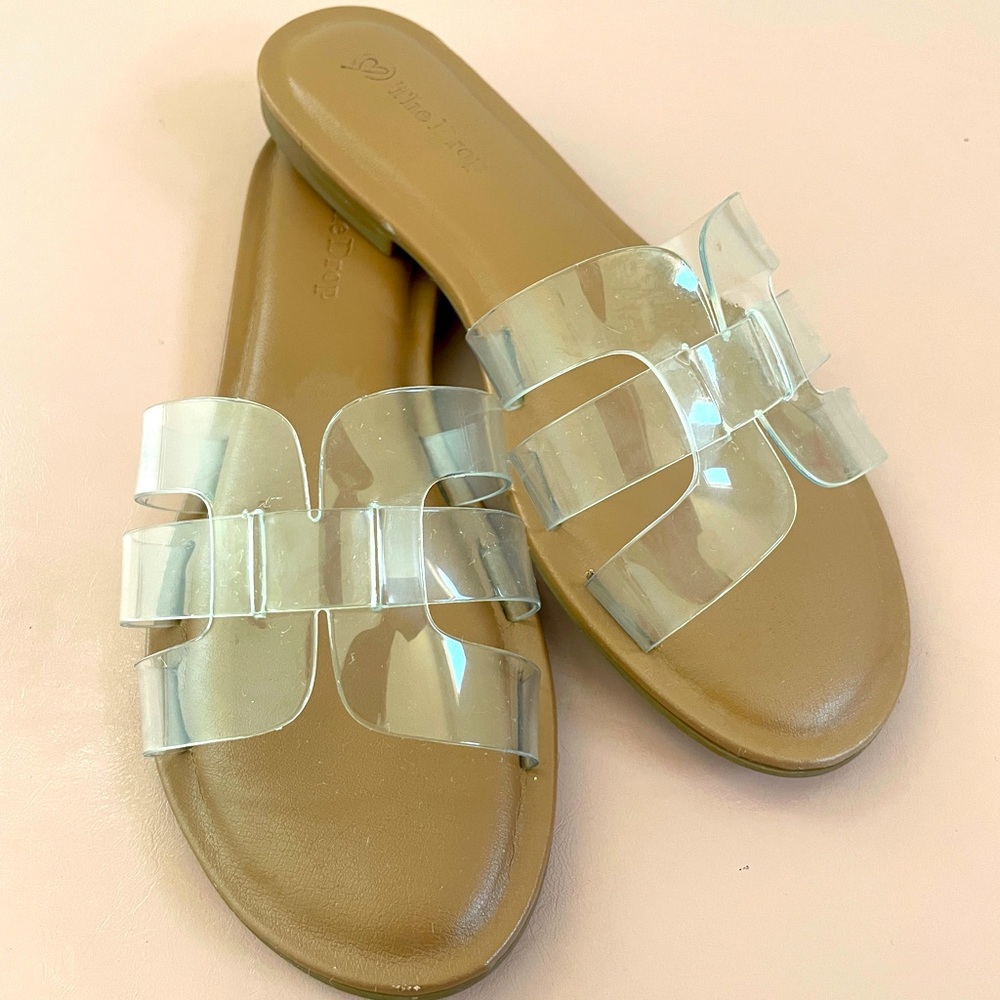 The Drop women's Monika Flat H-band Slide Sandal - size 6
